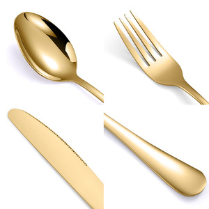 Ensemble de couverts en acier inoxydable Western, ensemble de couverts de cuisine, 16 pièces, couteau, fourchette et cuillère, boîte-cadeau - Product Image 4