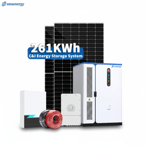 Smsenergy Commercial Solar Energy System 100kW-216KW 200KWh LiFePO4 Battery Off Grid & Hybrid Grid Solar Panel System
