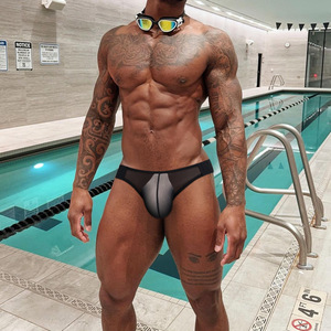 Slip Bikini Trasparenti da Uomo Super Sexy in Rete Sottile con Schiena Scoperta, a Vita Bassa, Ultra-traspiranti, per Commercio all'Ingrosso - Product Image 2