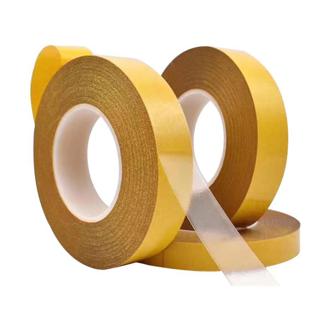 Solvent 12U White Liner Clear High Temperature Polyester Film Double Sided PET Adhesive Tape