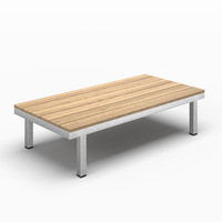 Canapé de jardin en aluminium Sigarten, sièges de jardin, mobilier d'extérieur, mobilier de patio moderne