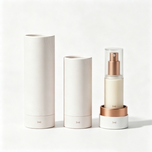 Luxury Kraft Round Paper Cylinder Tube Box Custom White Tube Packaging <b>Container</b> For Cosmetic Jar <b>Perfume</b> Essential Oil Bottle - Product Image 4