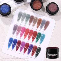 Magic Cube Flash Builder Gel Glitter Hard Gel Builder Gel pour Ongles, Gel d'Extension d'Ongles, OEM ODM, Sans HEMA ni TPO, Conforme CPSR