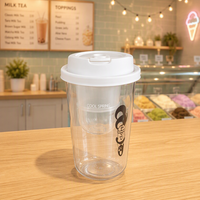 Couvre-gobelet multifonctionnel en PP de 90 mm, couvercle jetable en plastique pour boissons avec ouverture pour boire, pour boissons chaudes et froides, café, lait, thé