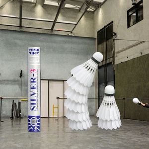 OEM Premium Professional Tournament Grade <b>Badminton</b> Shuttles Goose Feather High Durability Top Notch Flight Performance for - Product Image 2