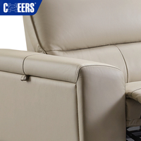 MANWAH CHEERS Luxus moderne Schnitts ofa Wohnzimmer Sofas Komfortable 3-Sitzer Leder Liege Sofa Set Möbel