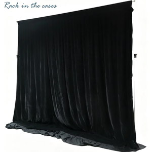 Adjustable Background Pipe and Drape <b>with</b> Heavy Duty Metal Base Events <b>Backdrop</b> <b>Stand</b> for trade show hotel - Product Image 1