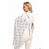 Wimst Muslin Housse d'allaitement pour femmes, couverture d'allaitement douce et respirante avec anneau rigide pour tablier d'allaitement