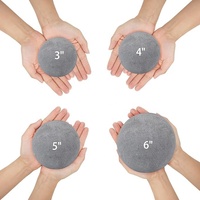Boules de feu en fibre céramique grises CHANGQI de Chine, 1 à 6 pouces, pour foyers et cheminées, utilisation intérieure/extérieure