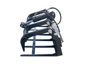 Mini Skid Steer <strong>Loader</strong> Attachments <strong>Log</strong> Handling Loading Hydraulic Front <strong>Loader</strong> Wood Grabber <strong>Log</strong> Grapple - Product Image 1