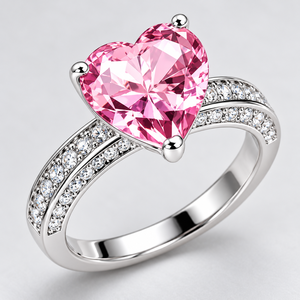 Anello a Forma di Cuore per Donne, Design Romantico, Accessorio da Dito per Uso Quotidiano - Product Image 4