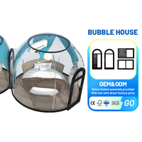 Sound Baby PC Dome House Outdoor See Through Bubble Tent Clear Lgloo Geodesic Dome House Kit