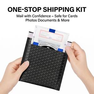 Enveloppes à bulles JIN OU résistantes aux chocs, anti-déchirure, auto-adhésives pour l'envoi sécurisé de cartes à collectionner - Product Image 4