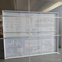 Kotak Lampu LED Kain Tension Portabel 3x3 Modular dengan Rangka Aluminium SEG untuk Stan Pameran Acara Dagang