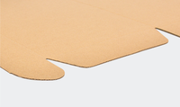 Boîte d'expédition en carton ondulé gaufré avec impression de logo personnalisé, pour l'emballage de fourrures, adaptée aux envois aériens/postaux/express, en carton recyclable.