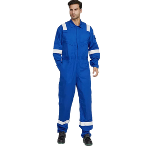Hi VIS bảo hộ lao động làm việc đồng phục thợ điện tùy chỉnh Overalls làm việc quần áo cho nam giới phù hợp với Coverall - Product Image 5
