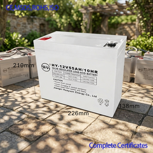 Batería de <span class=keywords><strong>Gel</strong></span> de Ciclo Profundo de 12V 55ah Recargable de Plomo-Ácido para Energía Solar Doméstica - Product Image 1