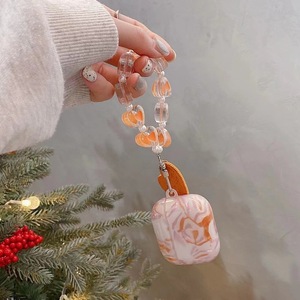 Housse de protection antidérapante en TPU souple de conception <span class=keywords><strong>orange</strong></span> mignonne pour <span class=keywords><strong>airpods</strong></span> 4 étui pour <span class=keywords><strong>Airpods</strong></span> <span class=keywords><strong>Pro</strong></span> 3 2 1 avec pendentif - Product Image 4