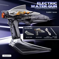 Nouveau pistolet à eau électrique rechargeable USB-C 2026 avec lumières RGB et son, jouet de combat extérieur pour enfants et adultes, idéal pour l'été