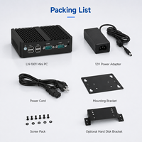 Mini PC Silencioso de Bajo Consumo con Doble LAN, COM, USB, HD, VGA, Almacenamiento Personalizable para Equipos Empresariales, OEM, ODM, Sin Ventilador