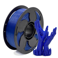 Filamen pencetak PLA sutra 1.75mm filamen pencetak PLA PETG 3D 1kg (2,2 lbs) kumparan plastik rol warna logam PLA PETG batang filamen sutra