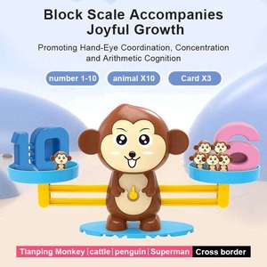 ของเล่นคณิตศาสตร์ ตุ๊กตาลิงดิจิทัล ชั้งชั่งน้ำหนัก ของเล่นเสริมทักษะการเรียนรู้ตัวเลข สำหรับเด็ก อนุบาล ของเล่นเสริมพัฒนาการ ชั้นชั่งน้ำหนักดิจิทัลรูปสัตว์ - Product Image 4