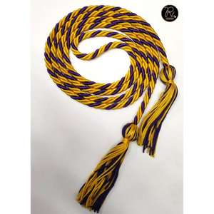 Classic Royal Blue Light Blue <b>Braided</b> Graduation Honor <b>Cord</b> Two Color 4 Inch Tassel 60 Inch Academic Ceremony <b>Cord</b> - Product Image 2