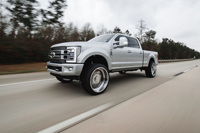 Jantes forgées en alliage poli à design à rebord profond 22x12 22x14 24x12 24x14 26x14 30x16 pour F-150 Tundra RAM Silverado Tacoma