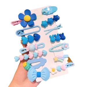 Fermagli per capelli per bambini in plastica colorata per ragazze con dopamina da cartone animato per frangia laterale per feste - Product Image 5