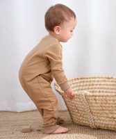 Conjunto de Mameluco Personalizado 100% Algodón Orgánico Suave para Bebé, Mameluco de Manga Larga, Body para Recién Nacido CHOCHO SAMA con Botones a Presión