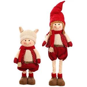 Christmas Decoration Party Plush Angel Elf Doll Retractable Doll Christmas Gift doll