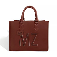 Sac fourre-tout en cuir de luxe pour femme, personnalisé, avec deux anses, grande capacité, imperméable, durable, sac fourre-tout pour le travail
