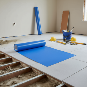 Película Protectora Autoadhesiva Azul para Alfombras, 24 x 200 Pies, Polietileno, Fácil Instalación, Protector de Alfombras para Auto, Material de Construcción - Product Image 2