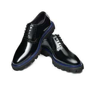 Zapatos de Vestir Deportivos para Hombre, Modernos, con Parte Superior de Cuero Brillante, Impermeables, Ligeros, Antideslizantes, para Todas las Temporadas, Oficina y Carrera - Product Image 1
