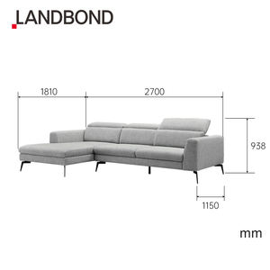 Muebles para el Hogar de Diseño Moderno Smart <span class=keywords><strong>Kd</strong></span>, Sofá Esquinero en Forma de L para Sala de Estar, Sala de TV, para Hotel y Villa - Product Image 2