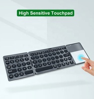 Keyboard Nirkabel Fleksibel Isi Ulang Mini Portabel Lipat Keyboard BT 5.0 Touchpad untuk Tablet Ponsel