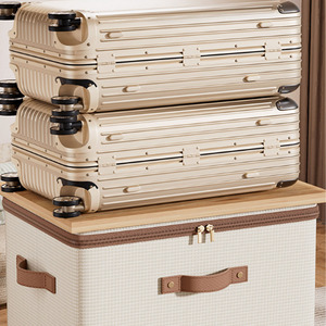Boîte de rangement en maille à glissière avec couvercle, organisateur de garde-robe pliable étanche à l'humidité, organisateur de vêtements de placard ventilé - Product Image 6