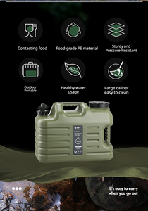 Réservoir <span class=keywords><strong>d</strong></span>'<span class=keywords><strong>eau</strong></span> portable avec robinet, conteneur de stockage <span class=keywords><strong>d</strong></span>'<span class=keywords><strong>eau</strong></span> de <span class=keywords><strong>camping</strong></span> en PE de qualité alimentaire, sans BPA, grande capacité 5~30L pour les voyages en plein air - Product Image 3