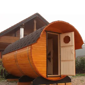 Le stanze per Sauna più popolari vasche termali all'aperto a botte e sale per Sauna