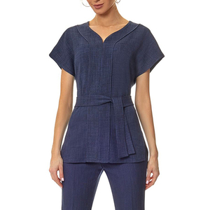 Seragam Perawat Spa Wanita 100% Poliester Custom Nyaman Tenun untuk <span class=keywords><strong>Salon</strong></span> Kecantikan, Layanan OEM - Product Image 4