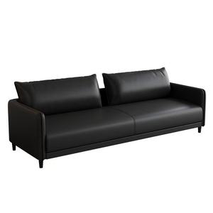 Juego de Muebles de Salón Modernos en Negro, Cuero Sintético de PU, Incluye Silla de Lavado de Cabello con Lavabo Negro y Carrito de Barbería - Product Image 3