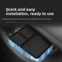 Accessoires de voiture en TPE pour BYD Sealion 06 EV Dmi 2025 – Organisateur de console centrale inférieure, boîte de rangement étanche, prêt à l'emploi (vente en gros)