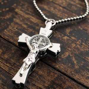 Portachiavi Personalizzato in Lega di Zinco Impermeabile con Incisione Laser a Croce Cristiana per Uomo a Prezzo di Fabbrica - Product Image 2