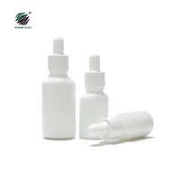 Fantaisie 10ml 15ml 30ml 50ml 100ml opale blanc brillant mat céramique verre bouteilles d'huile essentielle blanc cosmétique bouteille compte-gouttes bouteilles