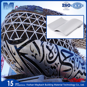 Nuovo Design pannello di parete in alluminio composito Villa parete esterna moderna decorazione di moda rosa oro rivestimento Alucobond - Product Image 3