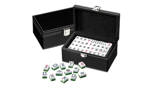 Tùy Chỉnh Sang Trọng Mini Mỹ Mahjong Set Với PU Da Trường Hợp Phương Tây Mahjong Trò Chơi Cờ Vua - Product Image 4