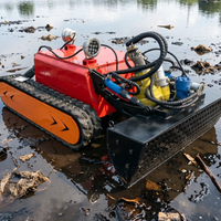 Robot de dragage sous-marin avec fonction d'agitation auxiliaire, extracteur de boue sur chenilles pour boues épaisses
