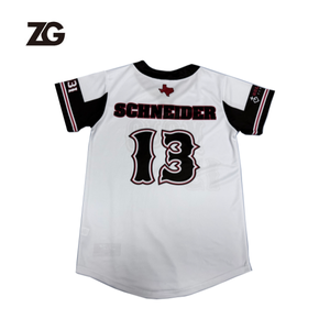 Maillot de baseball unisexe de haute qualité à col rond et manches courtes pour adulte, respirant, imprimé, en polyester, vêtements de sport personnalisés - Product Image 6