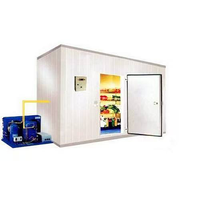 Chambre froide modulaire automatique insonorisée avec panneaux sandwich PU Copeland Emerson, télécommandée, pour viande, fruits et légumes