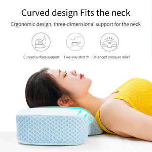 Bantal ortopedi tulang belakang serviks dapat diatur ergonomis lunak terlaris bantal busa memori nyaman tidak beracun - Product Image 3
